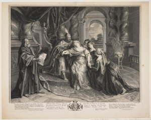Eszter Ahasvérus előtt, 1705 körül